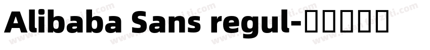 Alibaba Sans regul字体转换